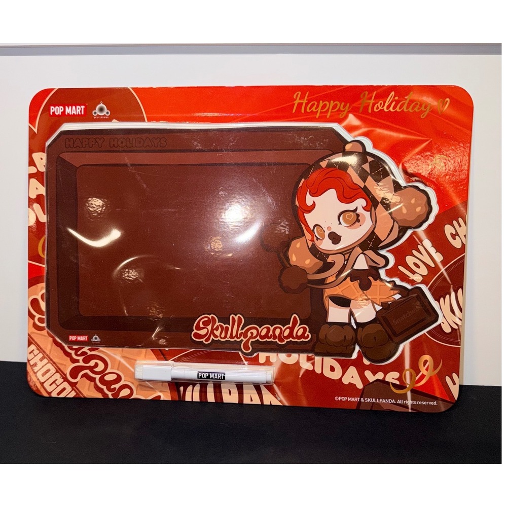 Pop Mart Skullpanda Christmas Series Magnetic Message Board Dry Erase Marker NEW